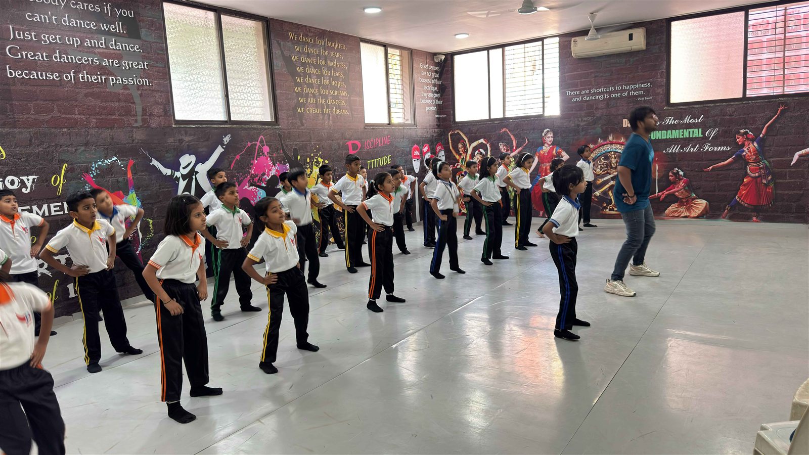 BPPS students learning dance together